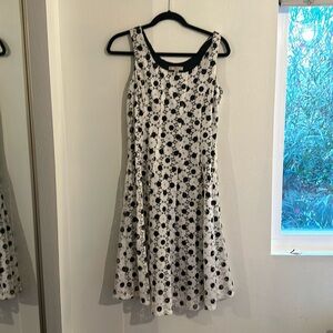 Black and white polka dot dress